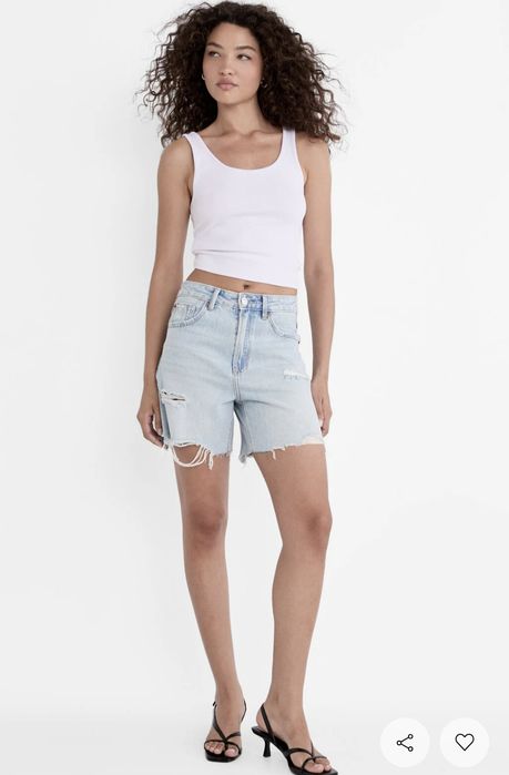 Pantaloni scurti blugi Stradivarius 38