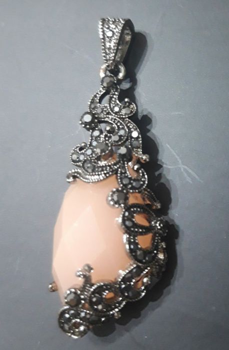 Кулон серебряный, ажурный, 925 проба