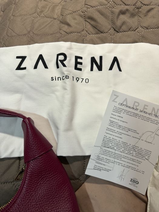 Чанта Zarena - модел Simona в цвят бордо