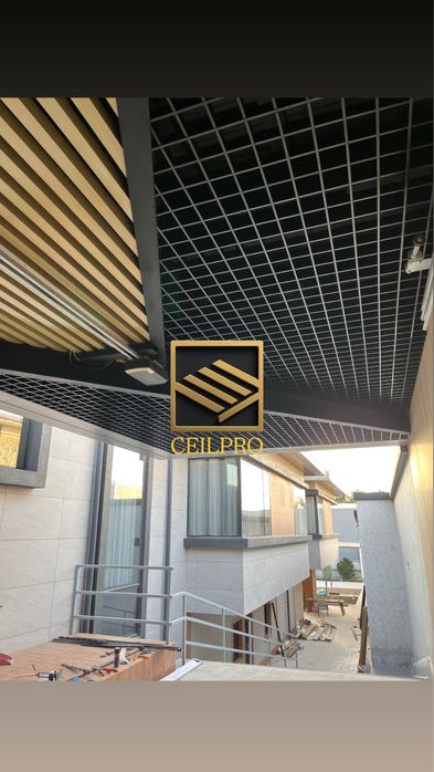 Grilyato potolok | Yangicha potolok | Ofis uchun potolok | Грильято