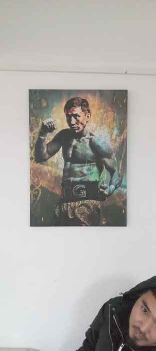 Картины с бойцами и футболистами