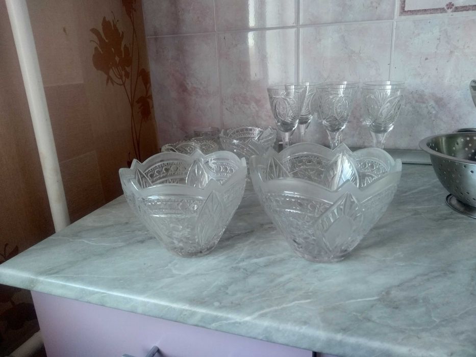 Салатницы хрустальные советские