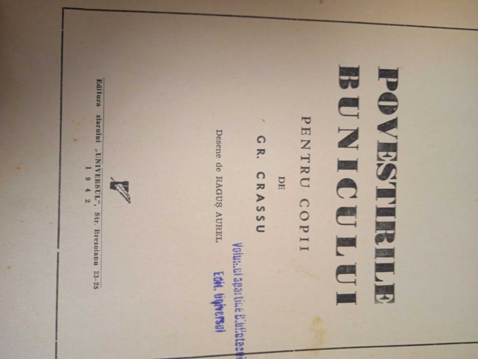 Carti copii vechi, anii 1942 - 1943, cu ilustratii.