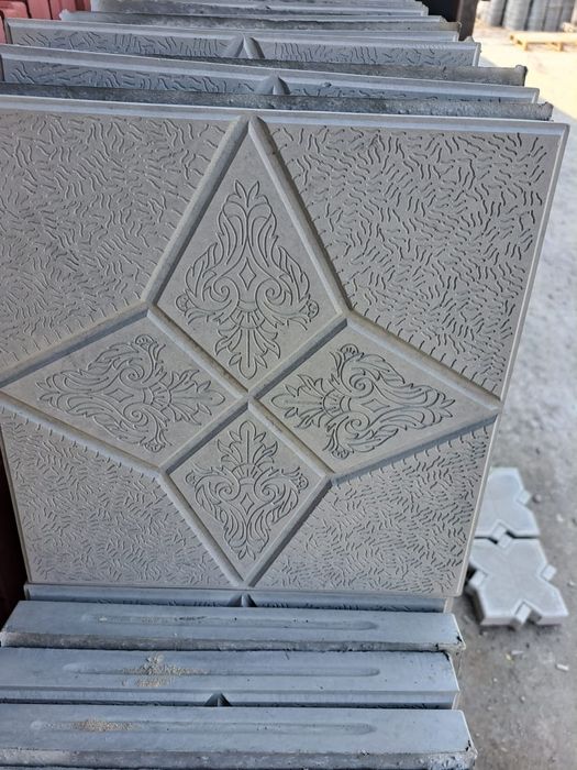 Брусчатка, тротуарная плитка поребрик.