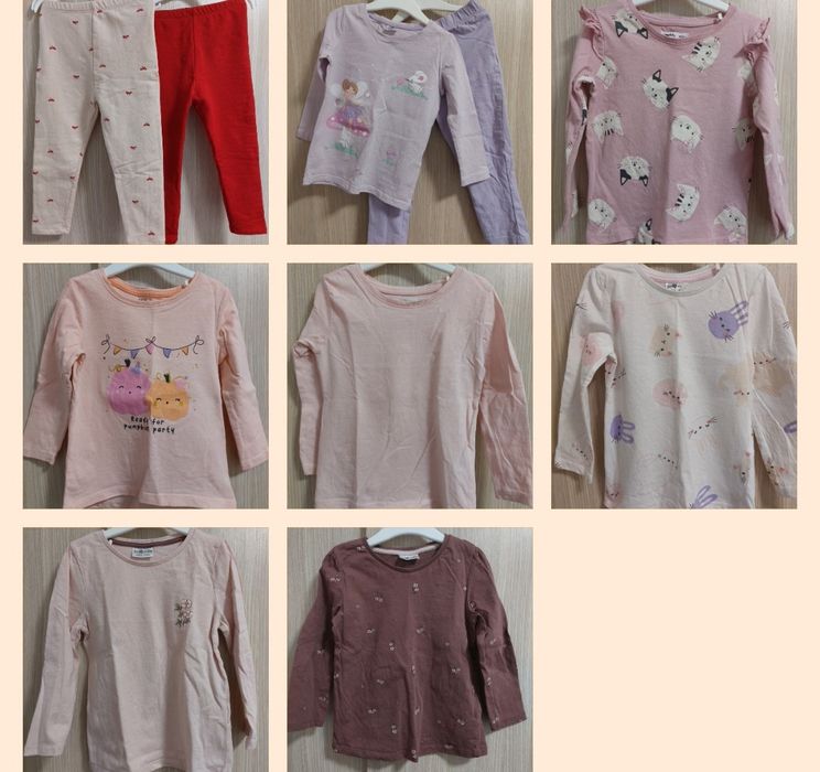 Голям лот от дрешки за момиче размер 98 (2-3 години)