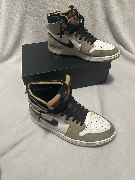 Adidasi Jordan 1 High Zoom Olive