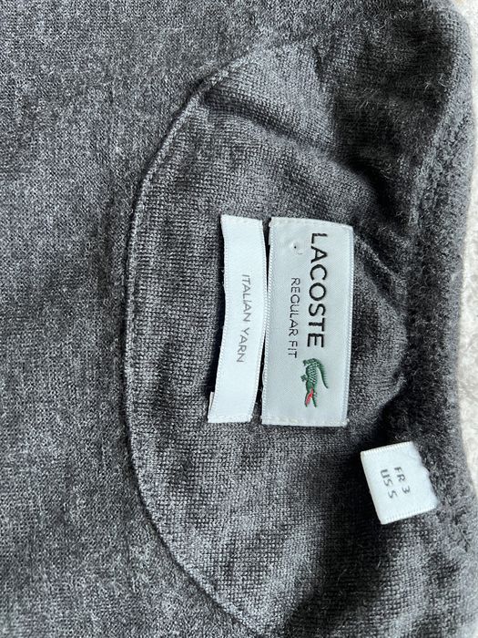 Блуза Lacoste 100% merino wool S размер