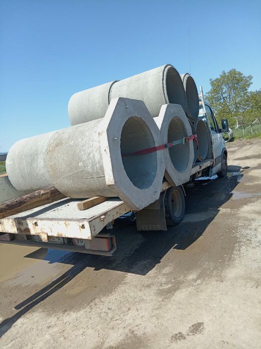 Aduc la domiciliu boltari si tuburi de beton de toate dimensiunile se ofera transport 0756389484