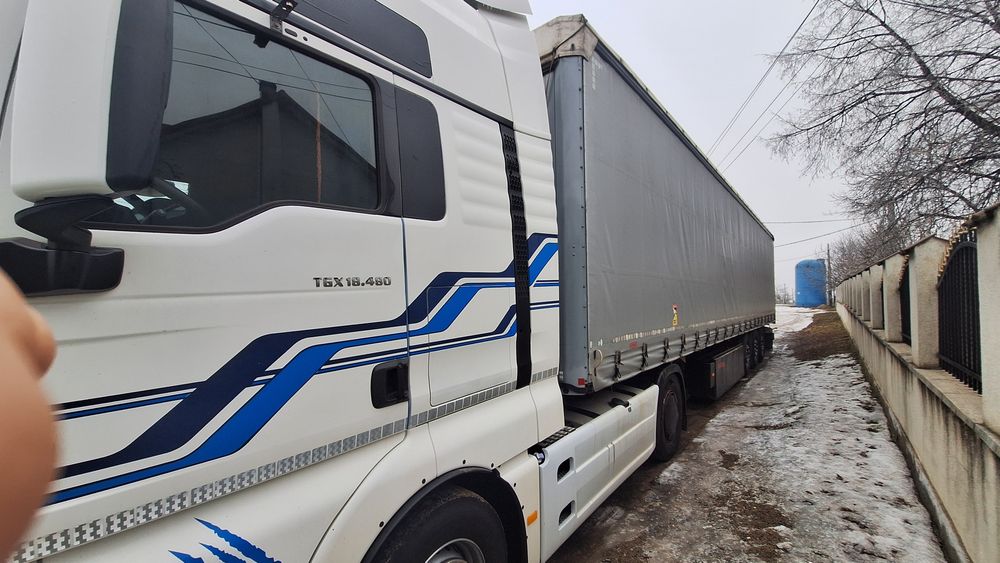 Ansamblu MAN TGX 480 Euro 6 (2015) + Kögel 2010 – Stare foarte bună