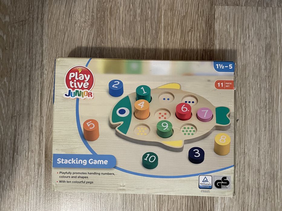 Нова Дървена игра сортер с цифри