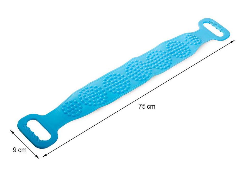 Perie de baie din silicon pentru spate masaj corporal si curatare 75cm