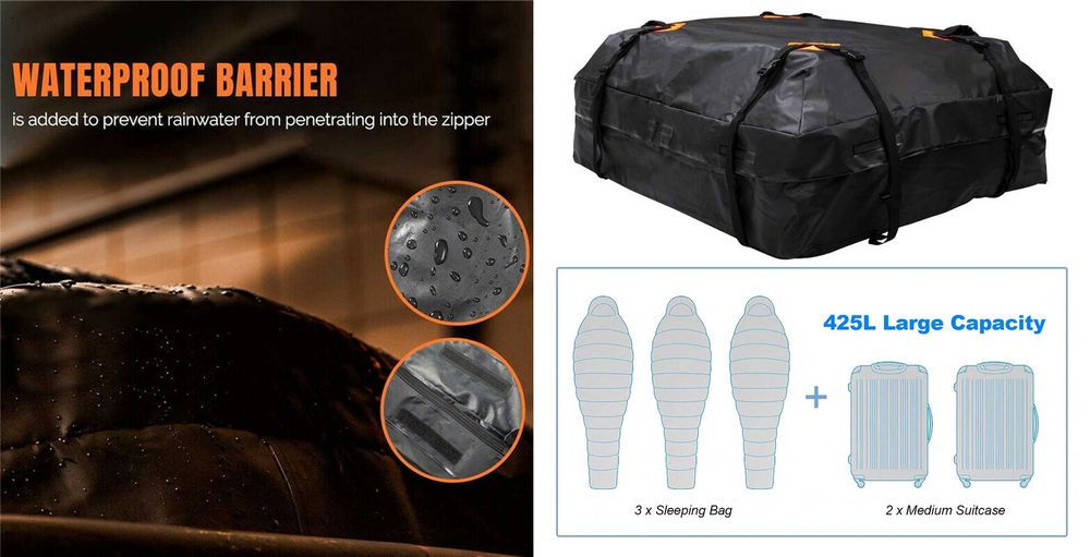 Sacosa porbagaj Capacitate 425L, Impermeabil, Nou!