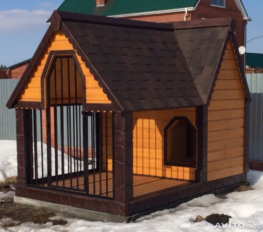Шикарный вольер с будкой в Ташкенте.