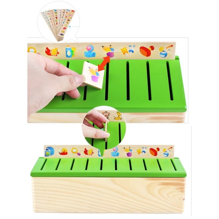 Кутия за сортиране на форми - Дървена образователна играчка