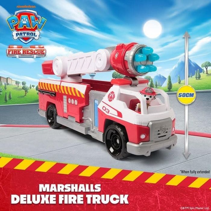 Игрален комплект Spin Master Paw Patrol - Пожарната на Маршал