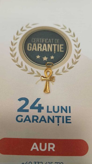 [AG24 Harlau B.45726.3] Pandantiv aur 18k 0.72gr - Garantie 2 ani!