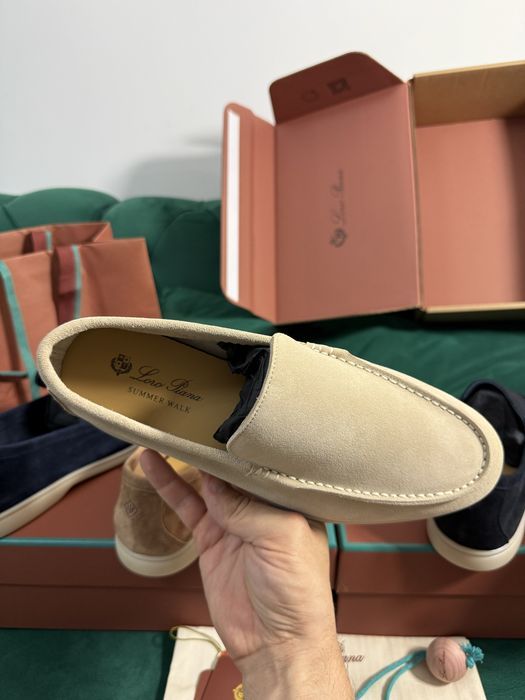 Mocasini Loro Piana piele naturala 100% Full Box colectie noua