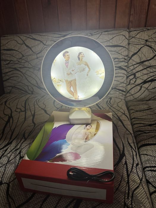 Магическо огледало -огледало със снимка кръгло или сърце Само На Едро