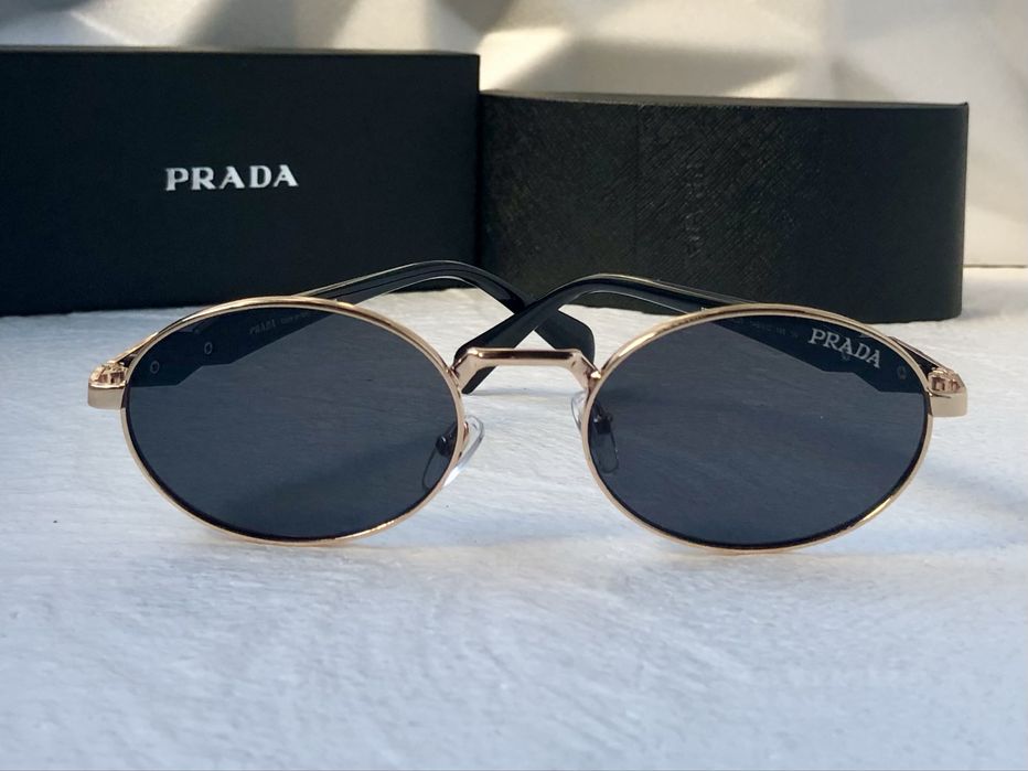 Дамски слънчеви очила кръгли овални елипса 2 цвята златни сребърни