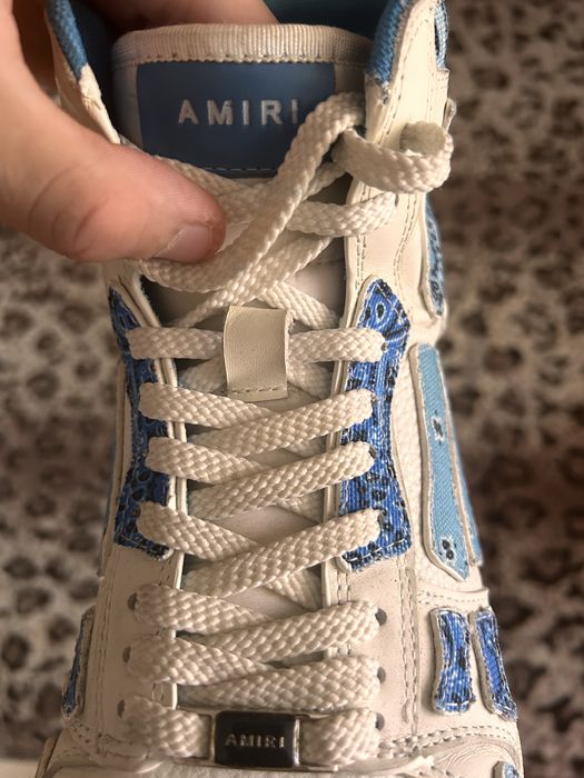 Amiri high skeleton blue