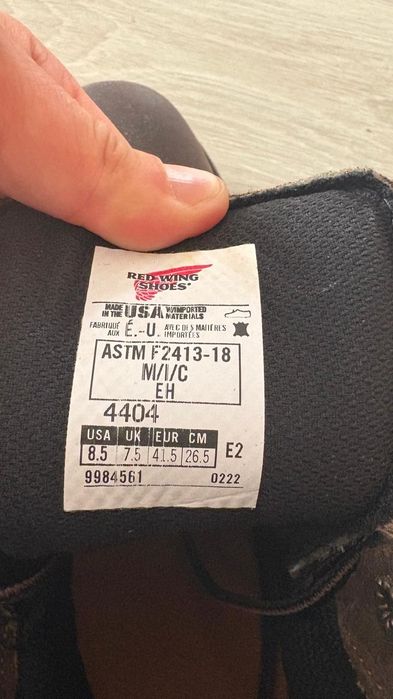 red wing тшо ботинка