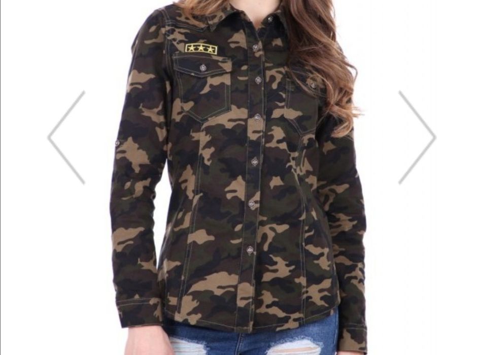 Дамска камуфлажна риза
