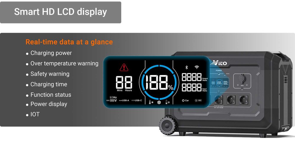 3600W Генератор за ток без гориво VITO S3 Power Station