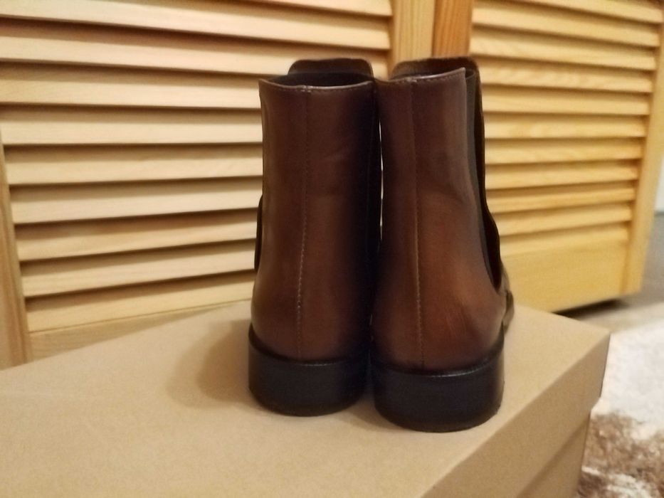 Ghete Chelsea din piele