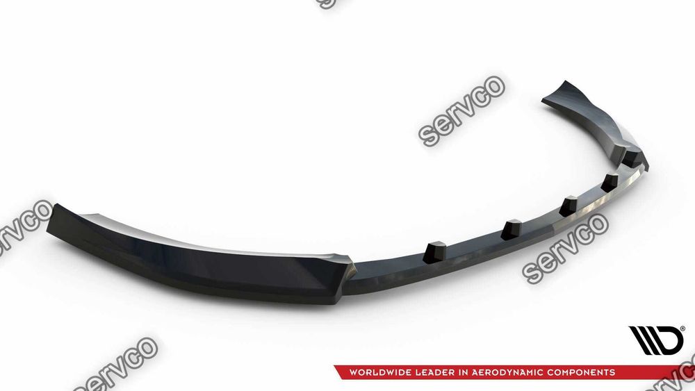 Prelungire splitter lip bara fata Mercedes S Class W222 pachet AMG Line Facelift 2017-2020 v4 - Maxton Design