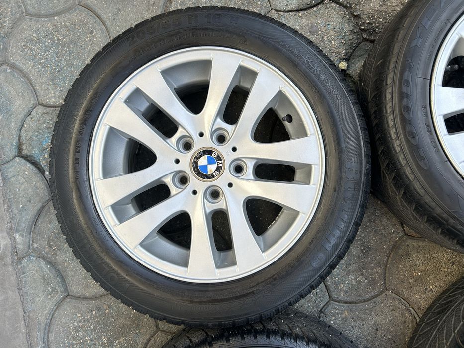 Jante aliaj 5x120mm, anvelope iarna 205/55 R16, BMW, E46, E90, E91, E81, E87, F29, F30, F31