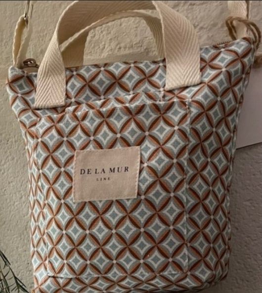 Geantă de umăr fin bumbac