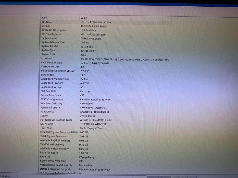 Компютър DELL Vostro 3668 8/500 GB