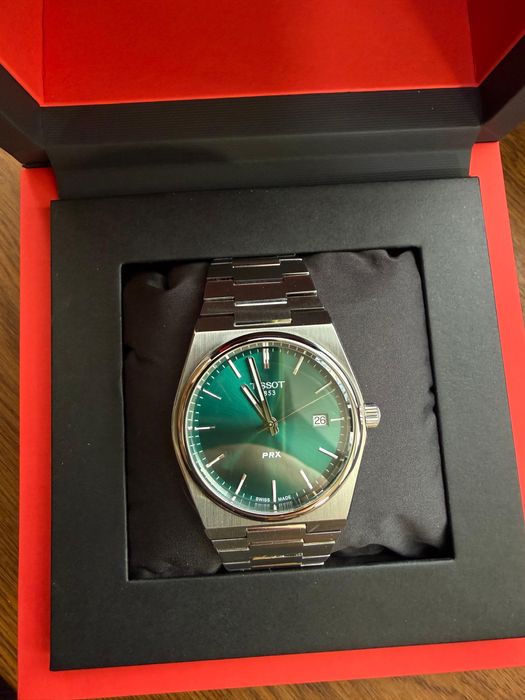 Tissot PRX 40mm зеленые