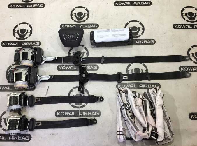 Audi A6 C8 kit airbag - plansa bord cusatura piele HUD - set centuri