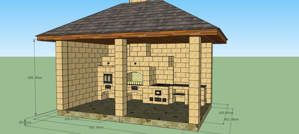 Беседки барбекю комплексы