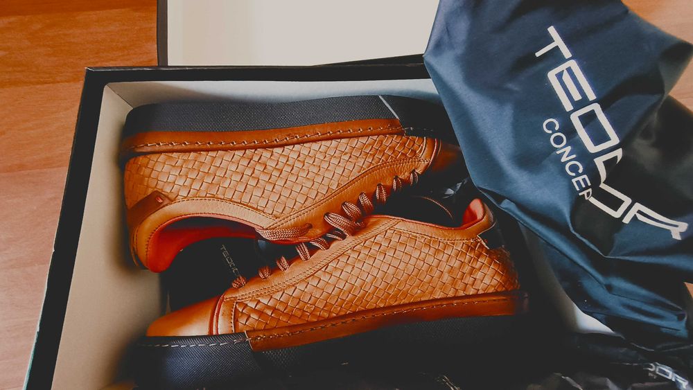 Teodor Leather Sneakers ОРИГИНАЛ! Мъжки от ест. кожа!