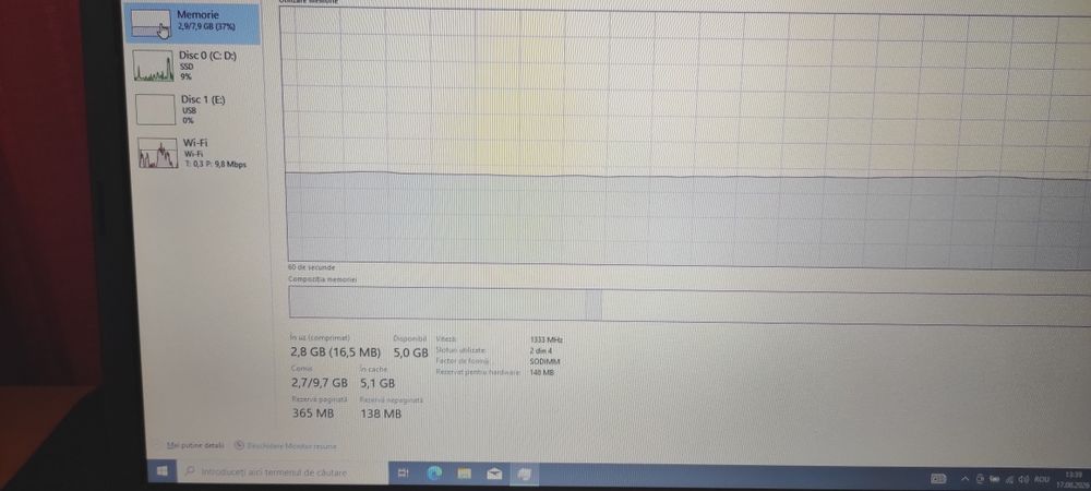 Laptop Acer Aspire 17.3 ",Intel i3 ,8GB RAM ,SSD 500 GB ,DVD-RW&cititor carduri