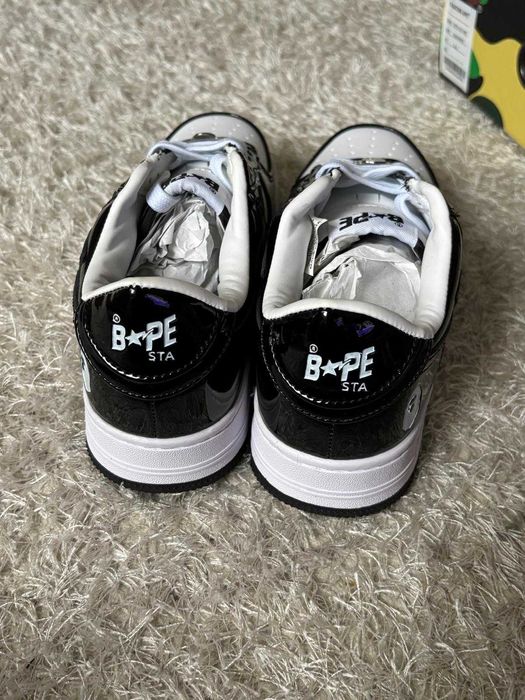 Bape Sta alb negru marimea 38