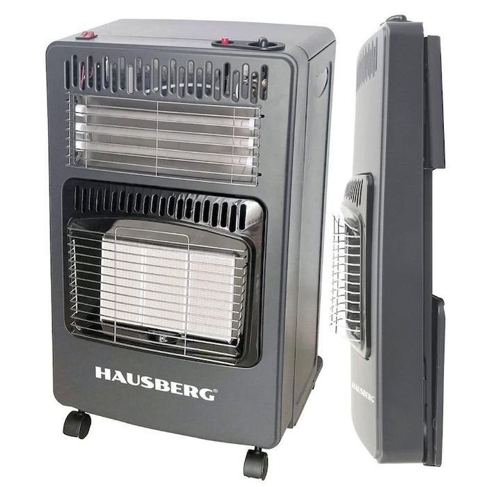 Комбинирана газова печка , пиезо-електрическо запалване, 4.2kW, черен,