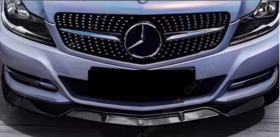 Lip / Prelungire Bară Față Mercedes C-Class W204 Facelift (2011-2014)
