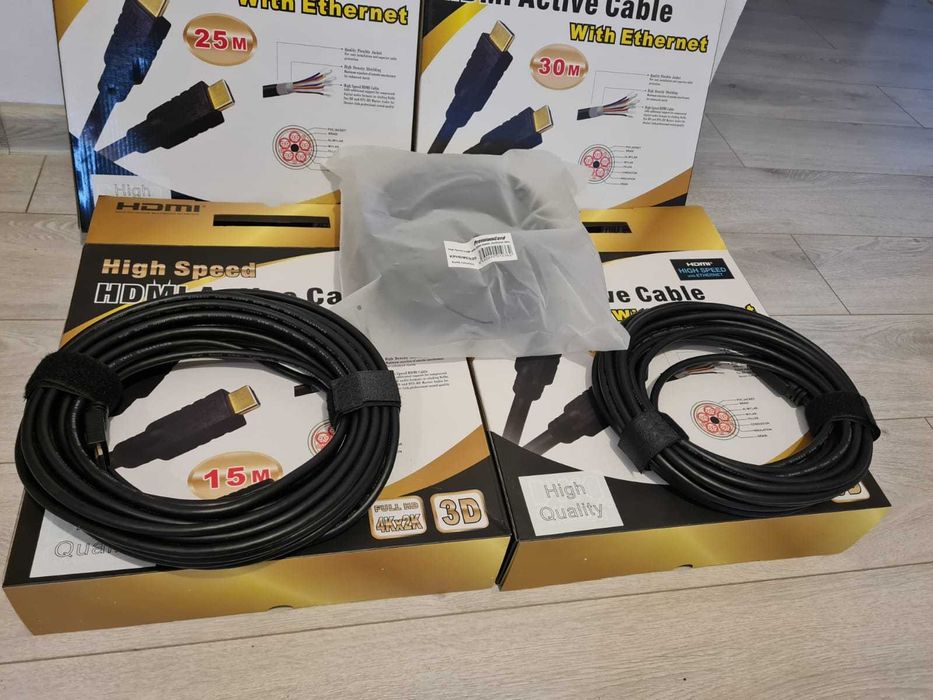 Cablu HDMI 25 m 4K 3D HIGH SPEED - nou sigilat (garantie)