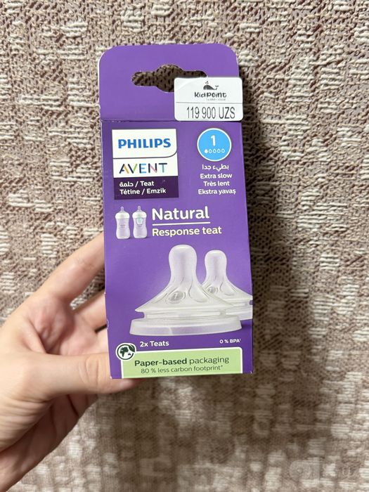 Соска на бутылочку Philips 0+