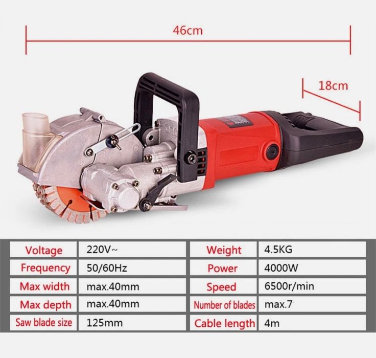 Штроборез электрический 125мм