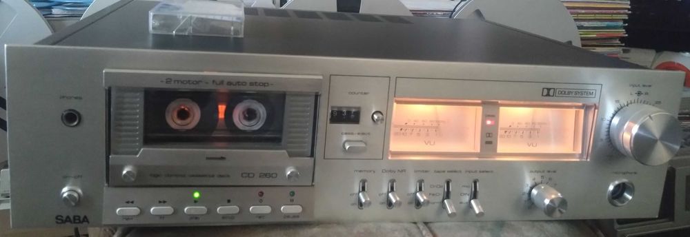 Saba CD-260 Argintiu/ 2-Head 2-Motor tape deck