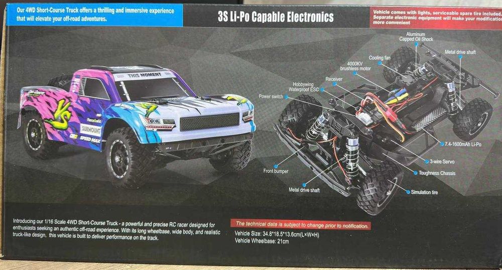 Rc Haiboxing HBX 3101A 1:16 Scale Brushless RC Short Course