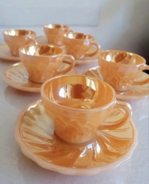 Винтидж оригинален американски аркопал сервиз за кафе