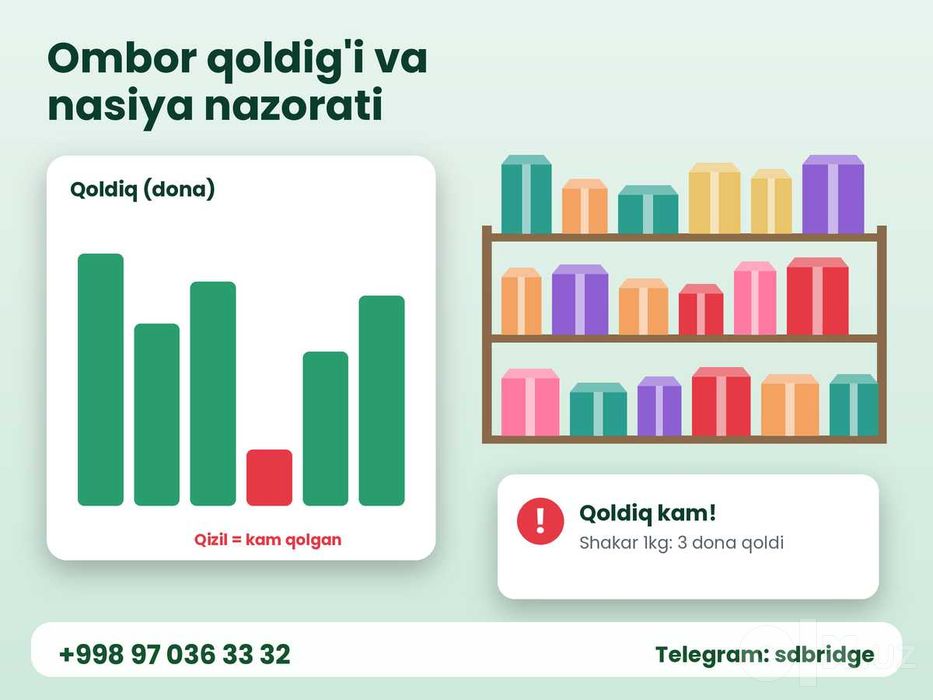 Do'kon uchun kassa va ombor dasturi - qulay narx