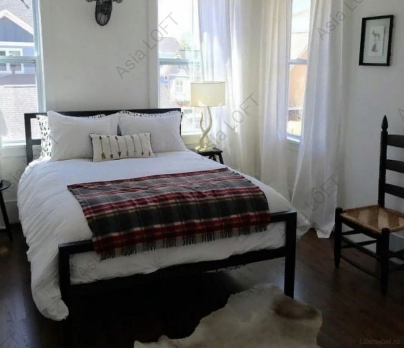 Металлическая Кровать, Темир Кровать, Евро Стиле Лофт,