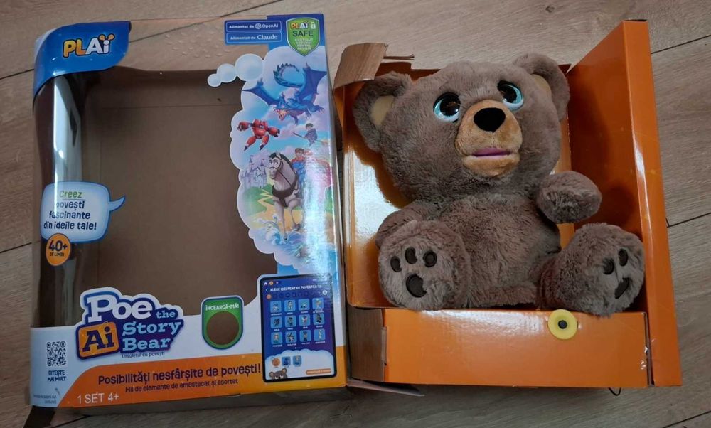 Plus interactiv AI Ursuletul Poe povestitorul, 4 ani+, Sky Rocket