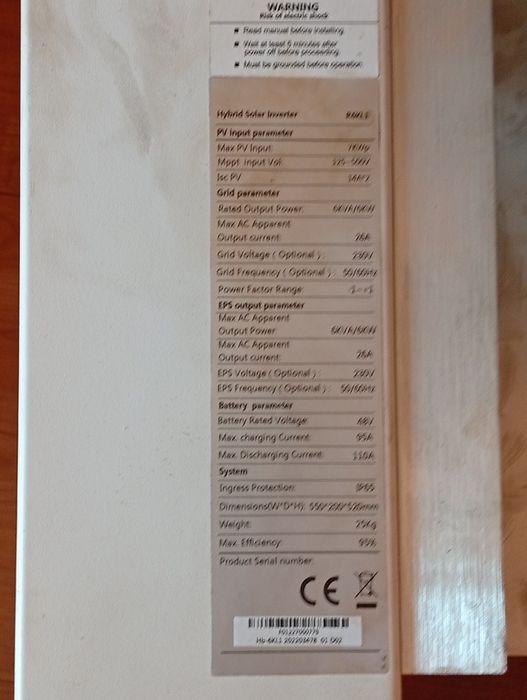 Invertor 6 kw in grid cu baterii